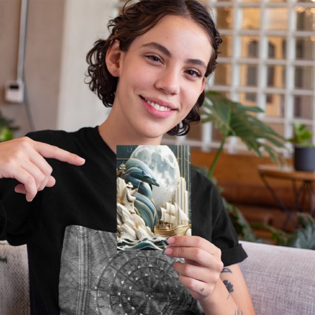 Ein Abenteuer auf dem Mondlicht Postkarte (Von Creator hochgeladen)