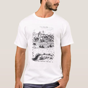 Ein Abschnitt einer Karte von Mailand, 1640 T-Shirt
