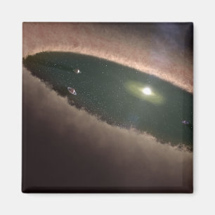 Ein Abstand in einem protoplanetary oder in der Magnet
