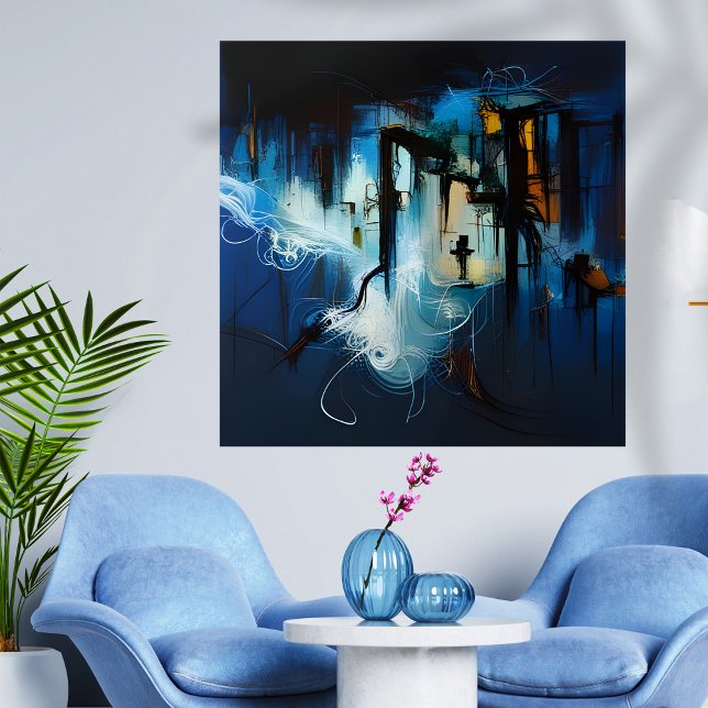 Ein Abstrakter, frostiger Wind Poster (Von Creator hochgeladen)