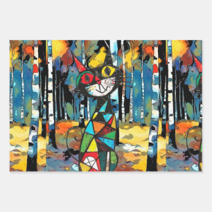 Ein Abstrakter Kinda-Tag Geschenkpapier Set