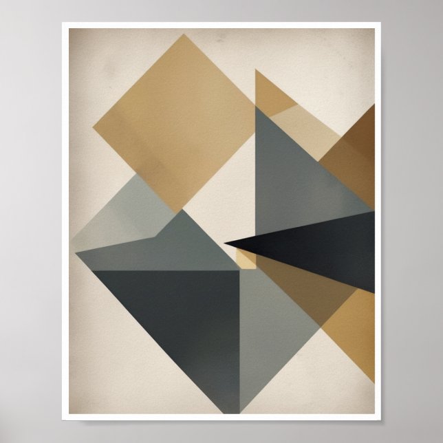 Ein Abstraktes Art Wall Poster Licht und Schatten (Vorne)