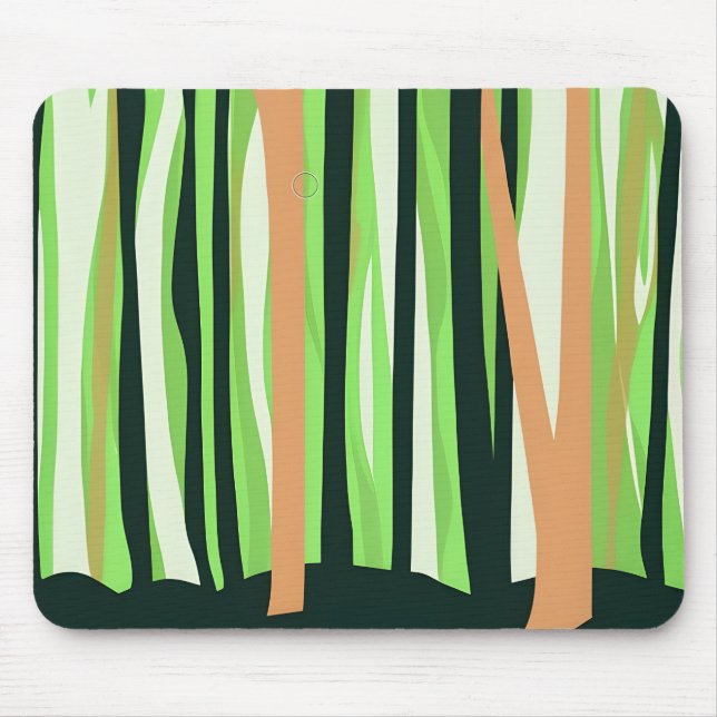 ein abstraktes, stilisiertes Waldbild Mousepad (Vorne)