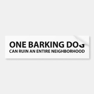 Ein Abstreifenhund kann eine gesamte Nachbarschaft Autoaufkleber
