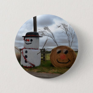 Ein Abzeichen im Bauernhof Button