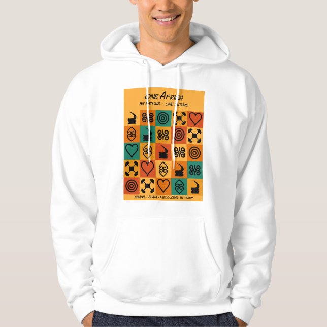 Ein Afrika – Adinkra – Ghana -  Hoodie (Vorderseite)