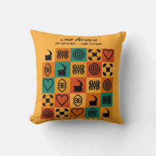 Ein Afrika – Adinkra – Ghana -  Kissen