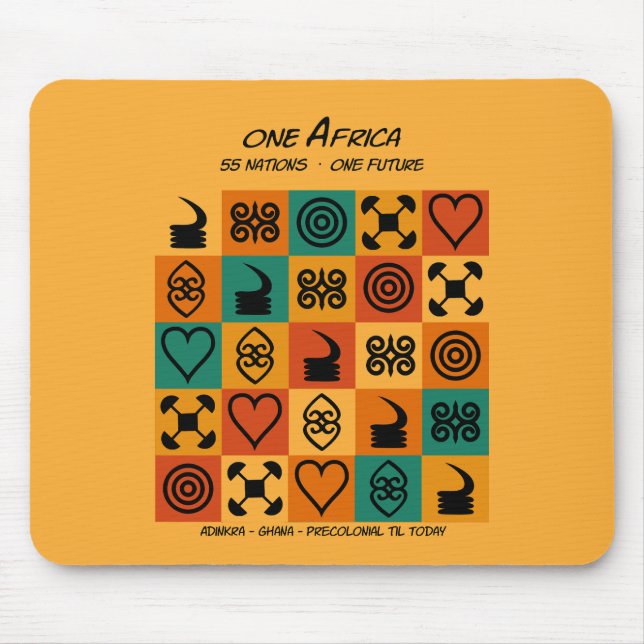 Ein Afrika – Adinkra – Ghana -  Mousepad (Vorne)