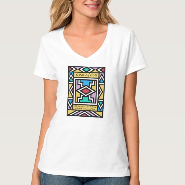 Ein Afrika – Ndebele – Südafrika & Simbabwe -  T-Shirt (Vorderseite)