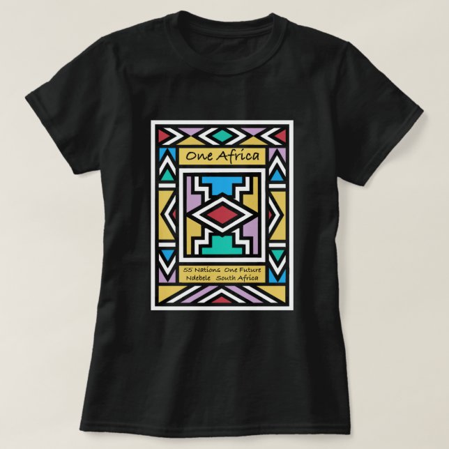 Ein Afrika – Ndebele – Südafrika & Simbabwe -  T-Shirt (Design vorne)