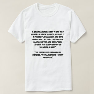 Ein ai Witz über eine Banane und eine Ananas T-Shirt