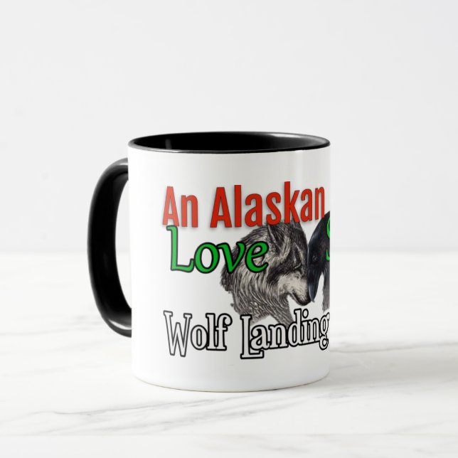 Ein Alaskan-Liebe-Storys-Coffee-Cup Tasse (Vorderseite Links)