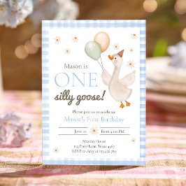 Ein Alberner Gänsefrühlingshof Party Erstgeburt Einladung