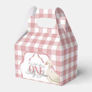 Ein Alberner Gänsehornhaubenkern Pink 1. Geburtsta Geschenkschachtel