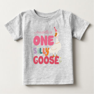 Ein Albernes Gänse-T-Shirt, Albern Gänsepink, 1. Baby T-shirt
