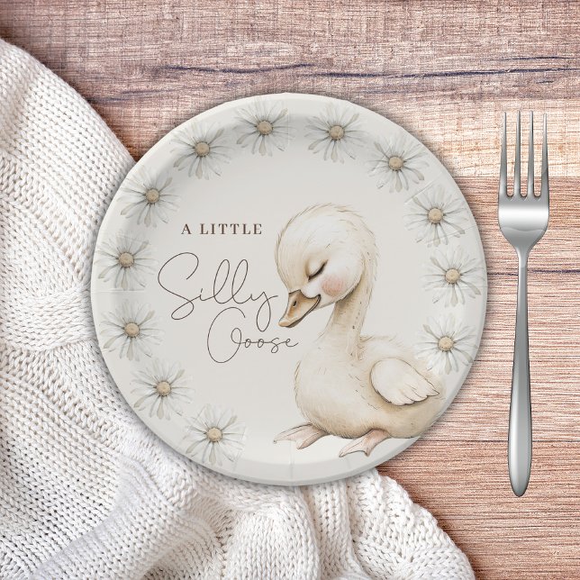 Ein Albernes Gänseneutrales Babydusche-Party Pappteller (Von Creator hochgeladen)