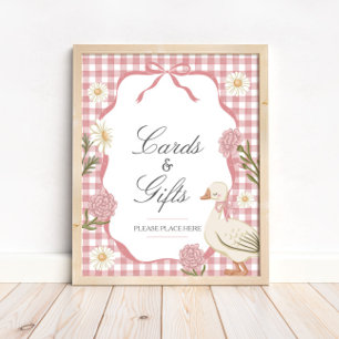 Ein Albernes GänserGirl Pink Karten und Geschenke Poster