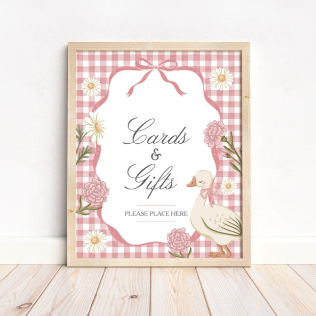 Ein Albernes GänserGirl Pink Karten und Geschenke Poster (Von Creator hochgeladen)