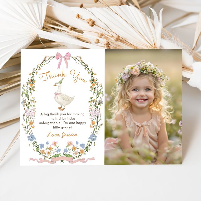 Ein Albernes Goose Geburtstag Foto Danke Karte (Von Creator hochgeladen)