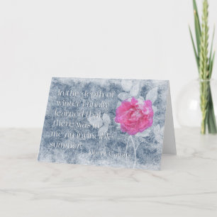 Ein Albert Camus Zitat  Karte