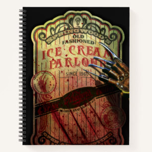 Ein Albtraum an der Elm Street Eiscreme aus Spri Notizbuch