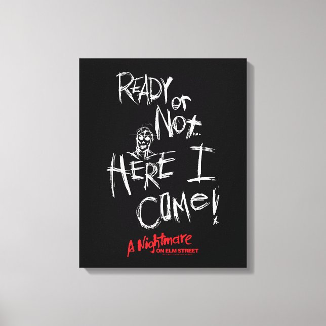 Ein Albtraum an der Elm Street | Hier komme ich Leinwanddruck (Vorderseite)
