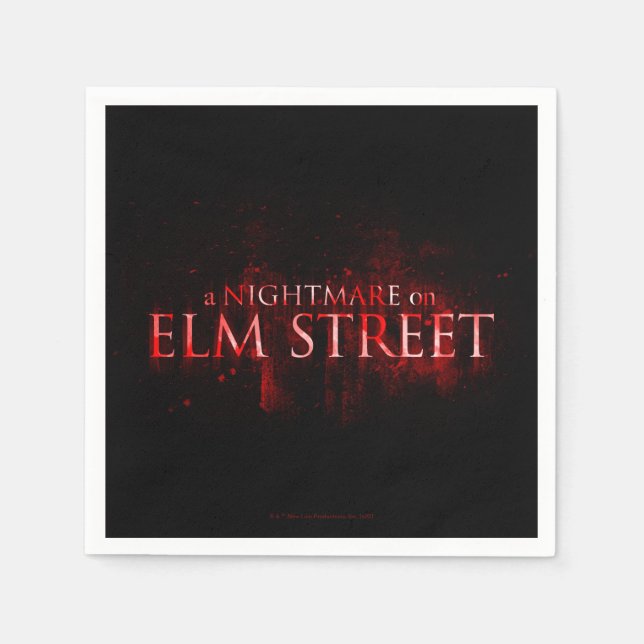 Ein Albtraum an der Elm Street | Text Serviette (Vorderseite)