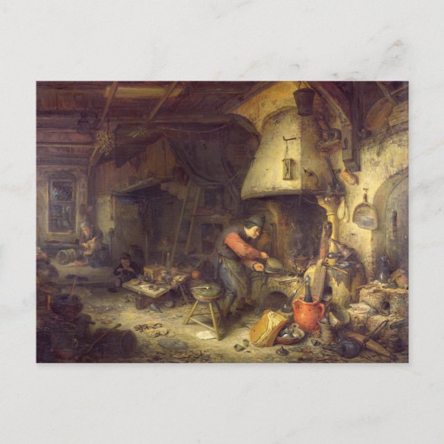 Ein Alchemist, 1611 Postkarte (Vorderseite)