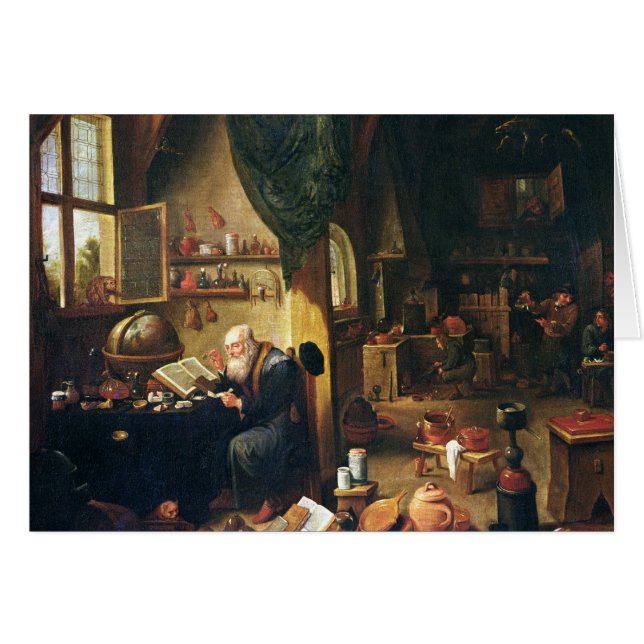 Ein Alchemist in seiner Werkstatt (Vorderseite (Horizontal))