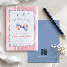 Ein All American Boy QR Code 1. Geburtstag
