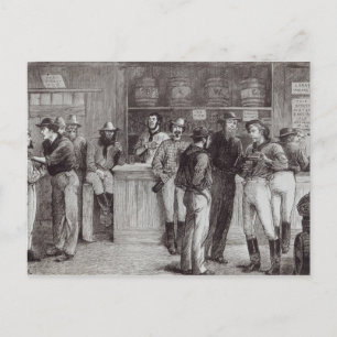 Ein allgemeiner Schrei, in einer Buschtüte, 1878 Postkarte