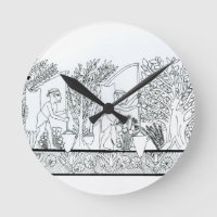 Ein alter ägyptischer Garten (Stich) (b/w Foto)