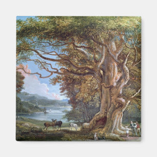 Ein alter Buchen-Baum, 1794 (Öl auf Leinwand) Magnet