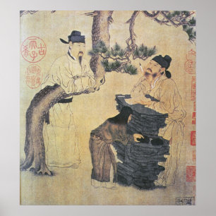 Ein alter chinesischer Dichter Poster
