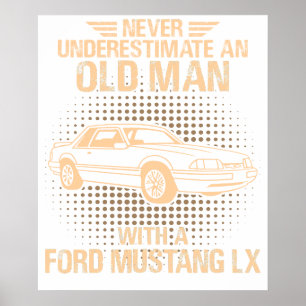 Ein alter Ford Mustang 1993 Lx Poster