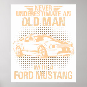 Ein alter Ford Mustang 2007 Gt Poster