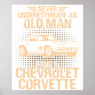 Ein alter Mann CHEVROLET CORVETTE 1979 C2 Poster