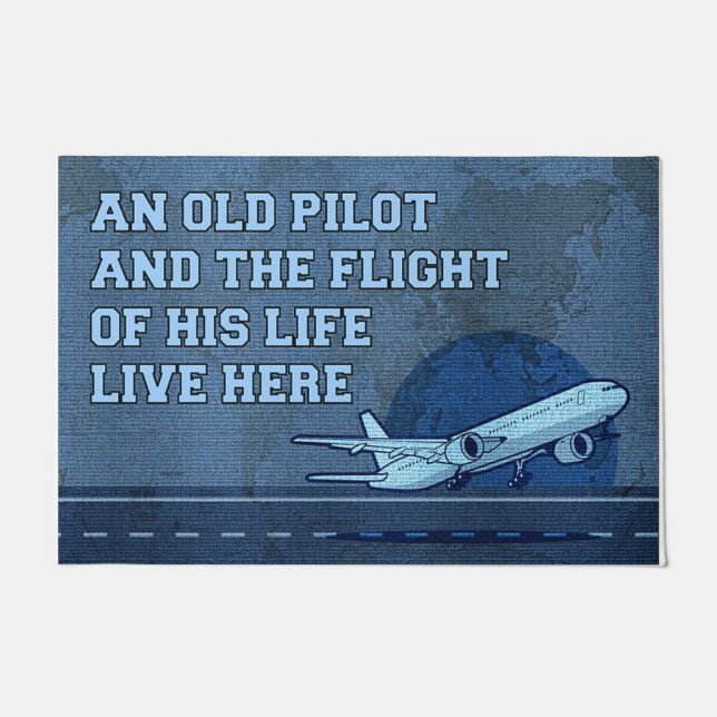 Ein alter Pilot und der Flug seines Lebens Fußmatte (Vorderseite)