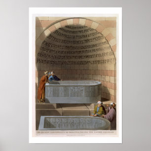 Ein alter Sarkophag von Basaltes, genannt das Lov Poster
