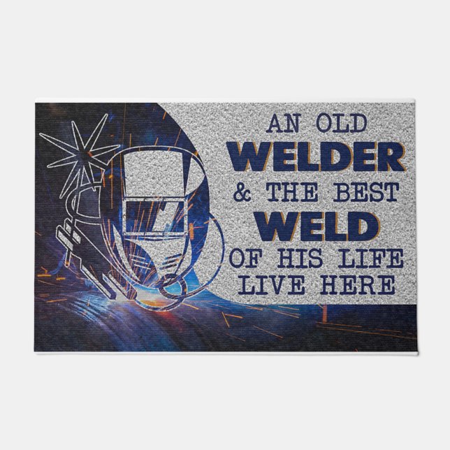 Ein alter Welder und der beste Geist seines Lebens Fußmatte (Vorderseite)