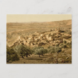 Ein altes Foto von Bethany, im heiligen Land Postkarte