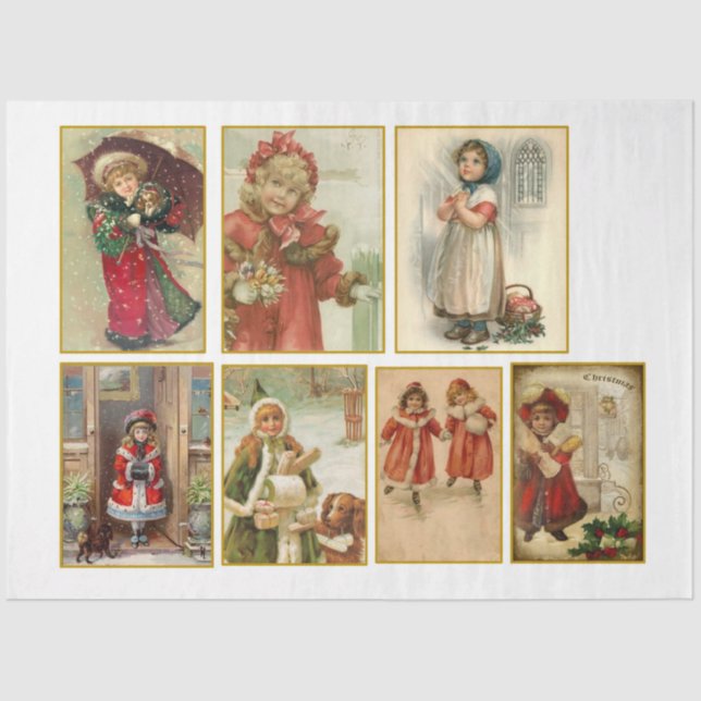 Ein altes Weihnachtsdesign 13 Seidenpapier (Vorderseite)