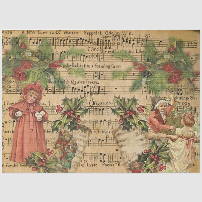Ein altes Weihnachtskonzept 5 Seidenpapier (Vorderseite)