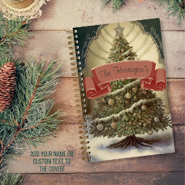 "Ein altmodisches Weihnachtsblatt" Notizbuch