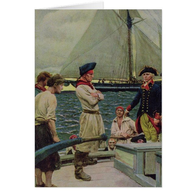 Ein amerikanischer Privateer, der einen britischen (Vorne)