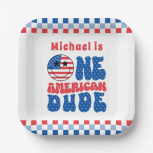 Ein amerikanischer Typ 4. Juli 1. Pappteller