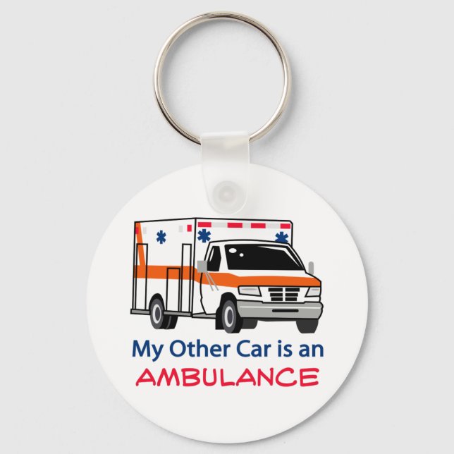 Ein anderes Auto ist Krankenwagen Schlüsselanhänger (Vorderseite)