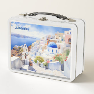 Ein anderes Bild mit Santorini Griechenland Metall Brotdose