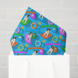 ein anderes Parson Jack Russell Terrier Pool Party Seidenpapier