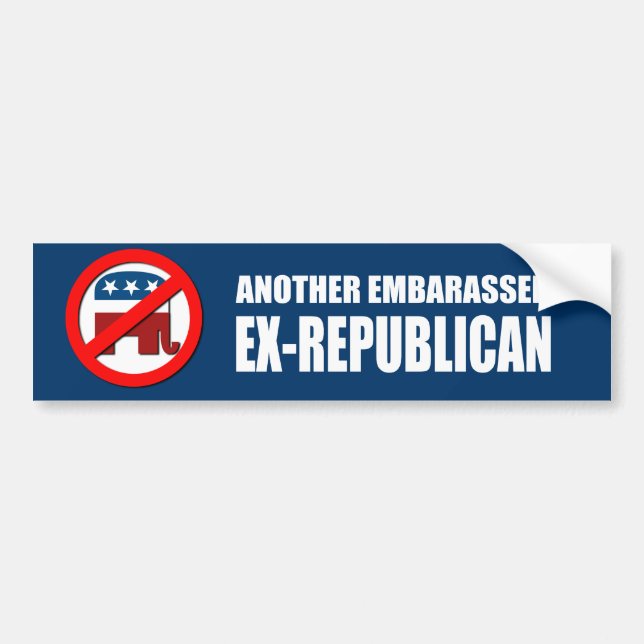 Ein anderes verlegenes Ex-Republikanisches Autoaufkleber (Vorne)